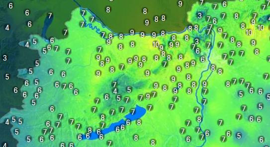 Kifejezetten enyhe reggelre ébredtünk