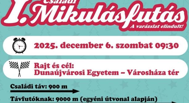 Mozgás, mozgás mindenkinek – közös Mikulásfutásra várják a családokat szombaton