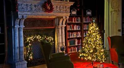 Karácsonyi fotópont nyílt Budapest legszebb könyvtárában