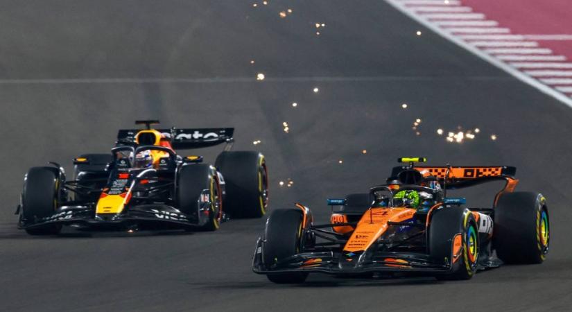 Nyolc ezredmásodperc volt a különbség Norris és Verstappen között