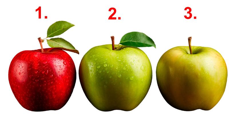 Melyik almát látja a leggusztábbnak? Ez a személyiségteszt megmutatja, hogyan viszonyul ön az egészséghez