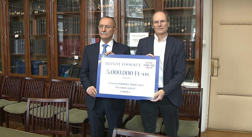 A Tranzit Csoport 5 millió forinttal támogatja a debreceni gyermekgyógyászati klinikát