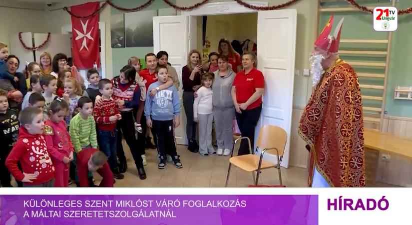 Különleges Szent Miklóst váró foglalkozás a Máltai Szeretetszolgálatnál (videó)