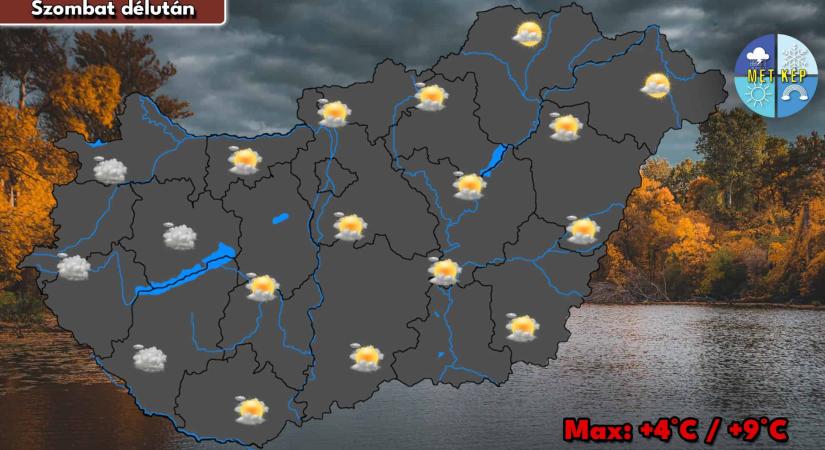 Szombaton átmenetileg elbújhat a Nap, majd vasárnap éjjel ismét többfelé eshet