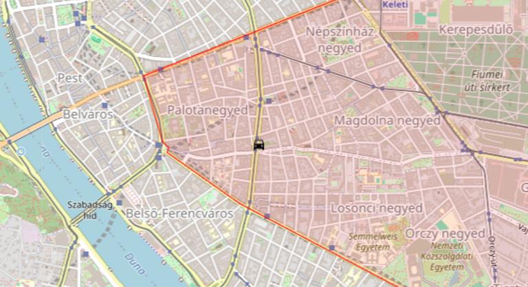 Személyautóval ütközött a 4-es, 6-os villamos a Baross utcánál