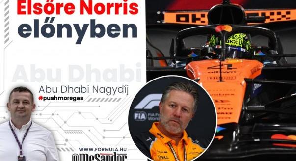 Helyszíni: Elsőre Norris előnyben!