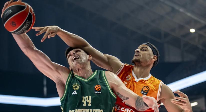 Megszakadt a Panathinaikosz jó sorozata, a Valencia állta útját a férfi kosárlabda Euroligában