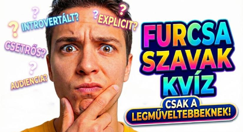 Kvíz: Tudod, mit jelentenek ezek a furcsa szavak? Csak a legműveltebbeknek sikerül a 10/10!