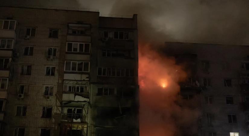 Masszív támadás érte Ukrajnát  videó