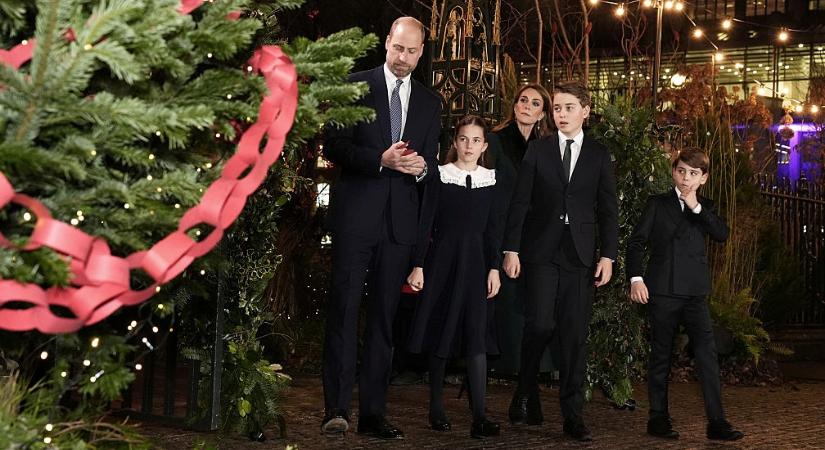 A tündéri Sarolta hercegnő, György és Lajos herceg ellopják a show-t Kate Middleton karácsonyi koncertjén