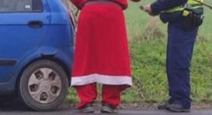 A Mikulásnak sem kegyelmeztek a veszprémi rendőrök