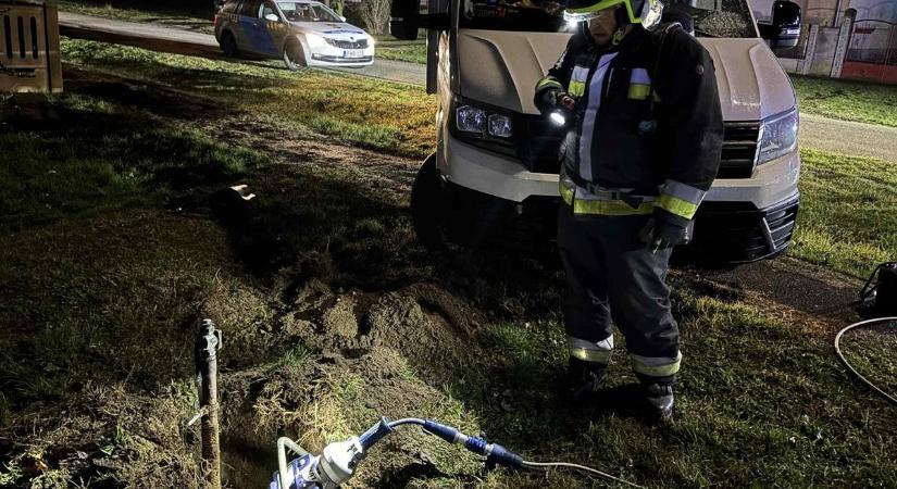 Figyelmetlen baleset miatt ömlött a gáz a vasi faluban - fotók