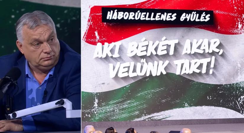 Erről beszélt Orbán Viktor a Háborúellenes Gyűlésen