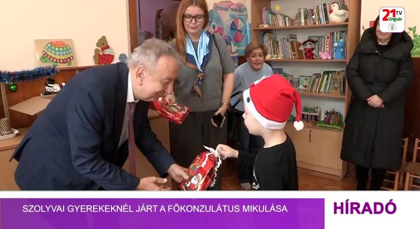 Szolyvai gyerekeknél járt a főkonzulátus Mikulása (videó)