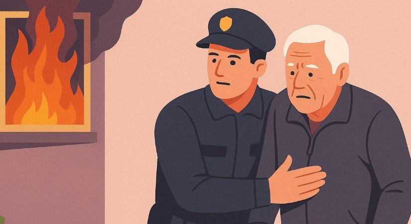 Hős pécsi rendőr mentett életet szabadnapján: az ablakon át mászva oltotta el a tüzet