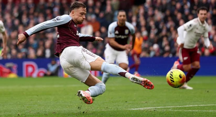 Őrület, a hajrában bukta el a döntetlent az Arsenal a Villa vendégeként