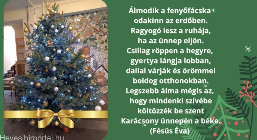 Ünneplőbe öltözött a Körzeti karácsonyfája