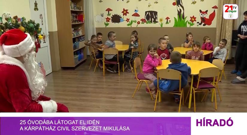 25 óvodába látogat el idén a KárpátHáz Civil Szervezet Mikulása (videó)