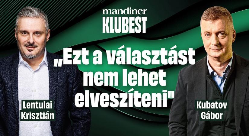 „Hülyeséget találtak ki, leírták egy papírra, alá is írták" – KUBATOV Gábor a MANDINER Klubesten (VIDEÓ!)
