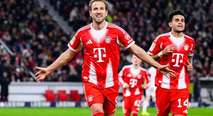 Bundesliga: Kane triplázott, a Bayern München kiütötte a Stuttgartot! – videóval