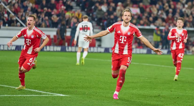 Kane csereként 28 perc alatt triplázott, a Bayern gálázott Stuttgartban