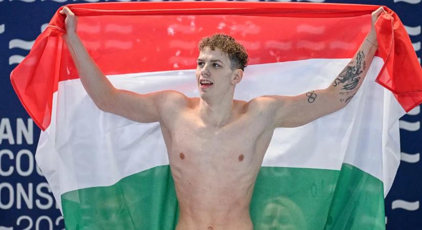 Sárkány Zalán csodát tett, legyőzte a világcsúcstartót rövidpályás úszó Eb-n