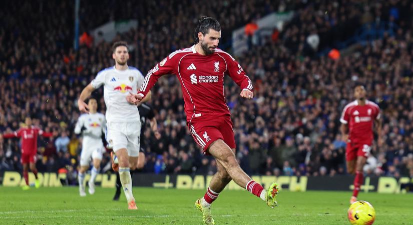 Szoboszlai gólja sem volt elég a győzelemhez, őrült meccsen ikszelt a kiesőjelölt ellen a Liverpool
