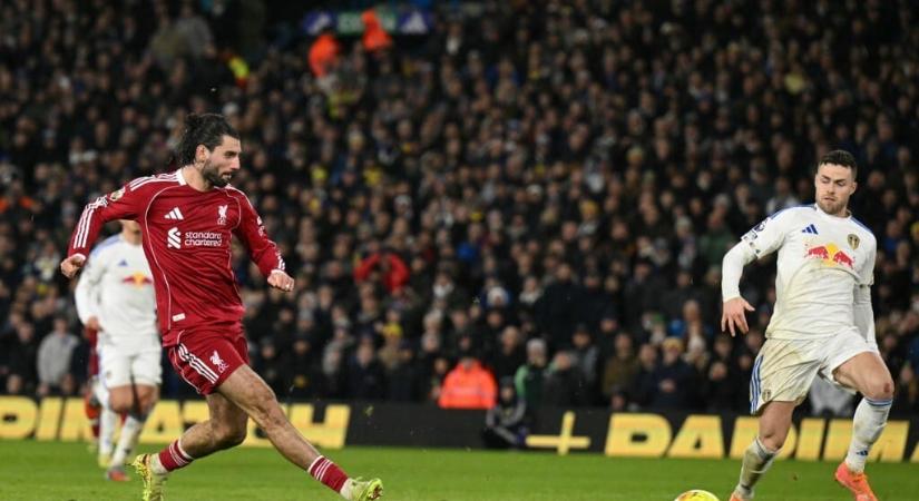 Őrült meccsen Szoboszlai gólt lőtt, de csak döntetlenre futotta a Leeds United ellen