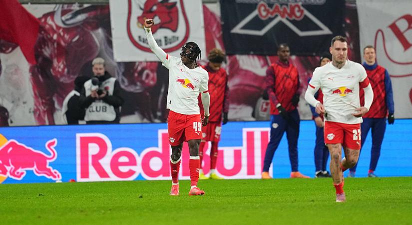 Bundesliga: Diomande triplázott, a RB Leipzig hatig meg sem állt a Frankfurt ellen – videóval
