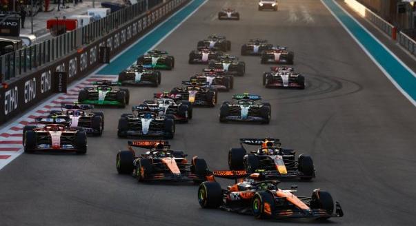 Az F1-es Abu Dhabi Nagydíj rajtrácsa