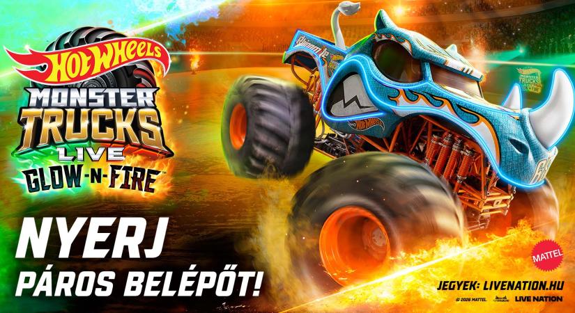 Nyerj páros belépőt a Hot Wheels Monster Trucks Live Glow-N-Fire show-ra!