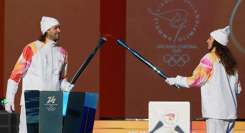 Elindult a 2026-os téli olimpia lángja Rómából, több mint 10 ezren viszik