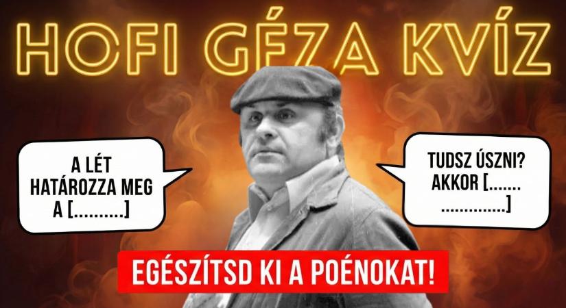 Retró kvíz: Ki tudod egészíteni a legendás Hofi Géza poénokat? Csak a rajongóknak sikerül mind a 10!