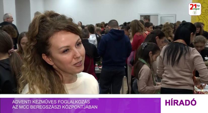 Adventi kézműves foglalkozás az MCC beregszászi központjában (videó)