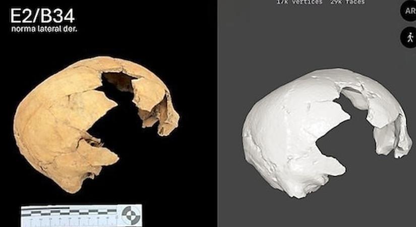 Egy furcsa, 1400 ves kocka alak emberi koponya kerlt el Mexikban