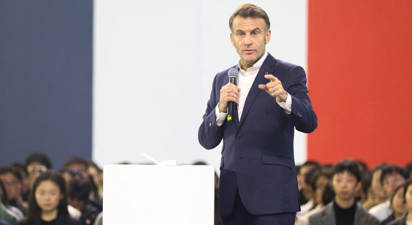 Macron Trump-stílusú vámokat helyezett kilátásba Kínával szemben