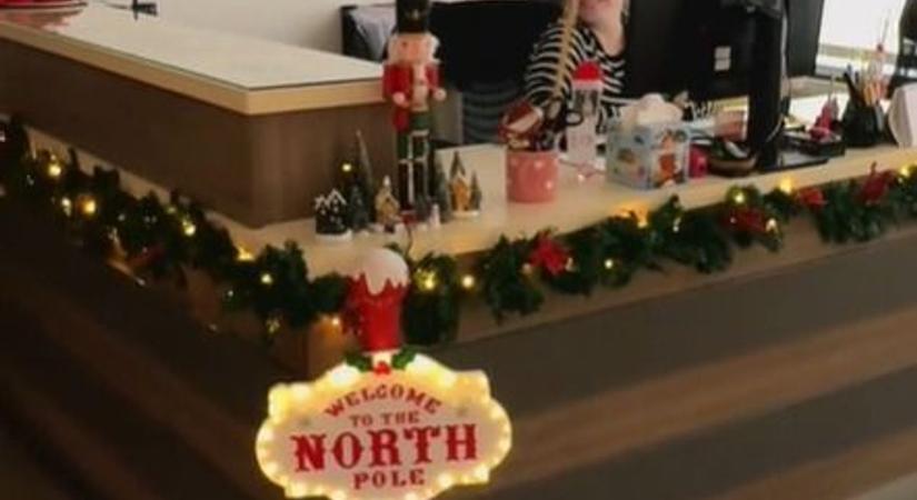 Videón a díszáradat, ezzel lett az országos karácsonyi fénytérkép éke a dunaújvárosi intézmény