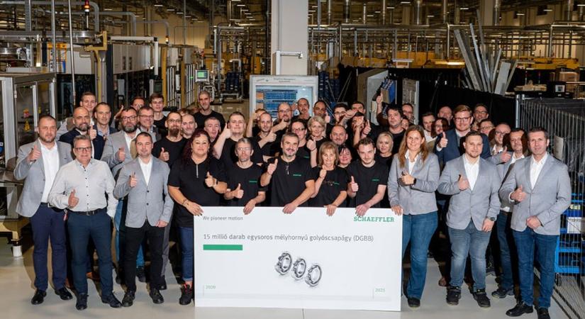 Jelentős mérföldkőhöz érkezett a golyóscsapágygyártás Debrecenben