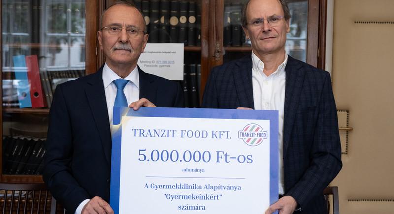Ötmillió forinttal segíti a Tranzit Csoport a debreceni Gyermekgyógyászati Klinikát
