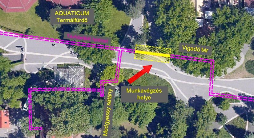 Meghibásodott egy távhővezeték a Nagyerdőn, kedden több helyen nem lesz fűtés