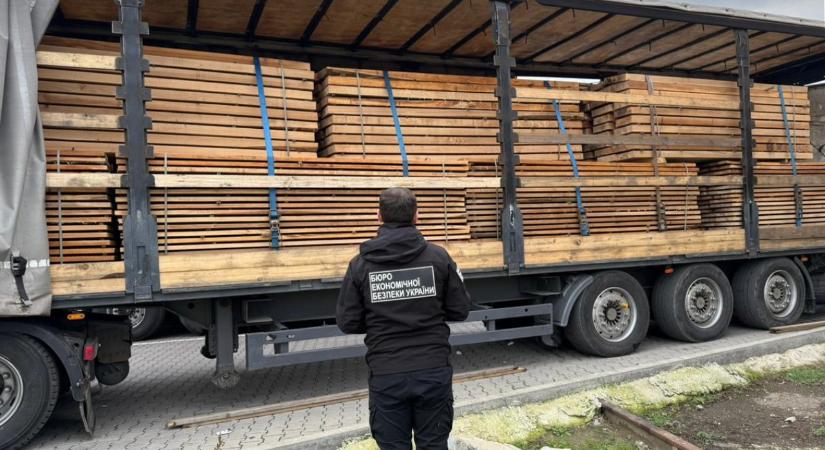 Kárpátalján bükk fűrészáru illegális kivitelét akadályozták meg