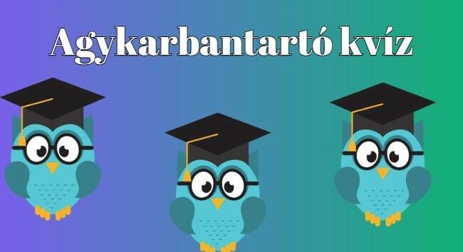 Vajon tudni fogod a kérdésekre a választ? Gyere és próbáld ki magad! - Agykarbantartó kvíz