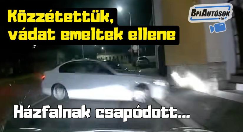 Közzétettük, vádat emeltek ellene! Driftelve csapódott házfalnak