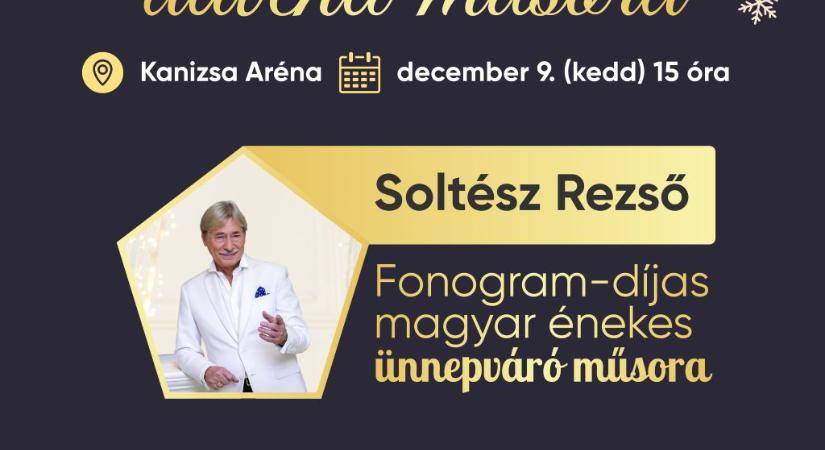 Idősek adventi műsora Kanizsán: kedden érkezik Soltész Rezső