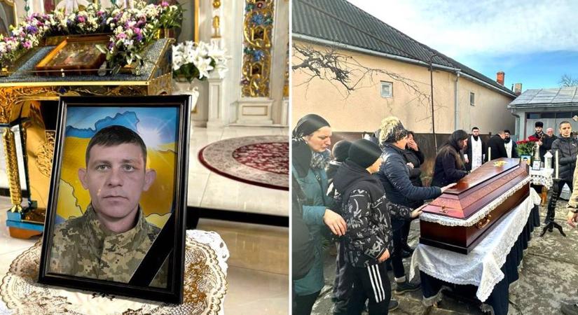 A Kárpátalján elbúcsúztak a háborúban elesett Vaszil Ruszintól