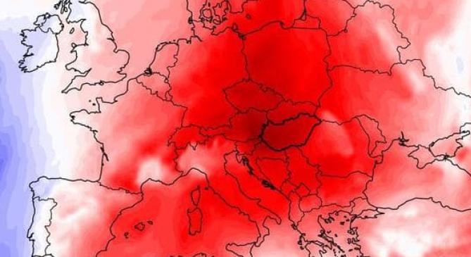 Szokatlanul meleg levegő érkezik a magasban Európa fölé