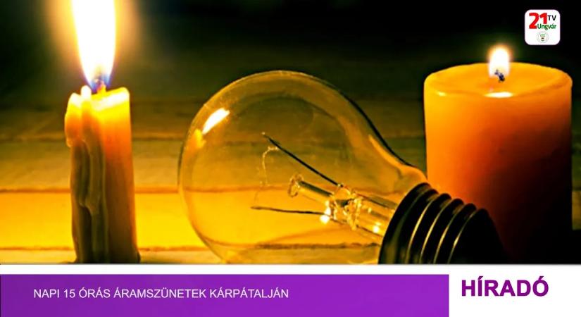 Napi 15 órás áramszünetek Kárpátalján (videó)