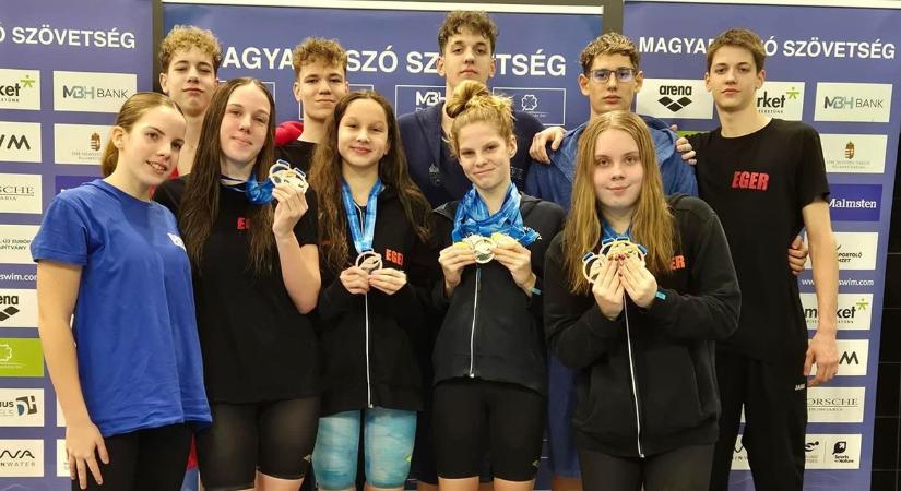 Egri Úszó Klub: Fábián Zsófia három bajnoki címmel és tripla ezüsttel járt elöl