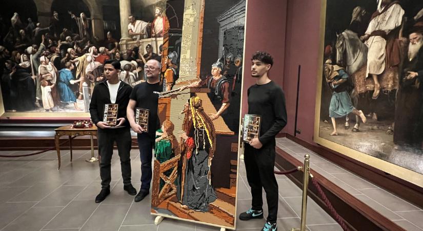 155 ezer LEGO kockából építik meg Debrecenben Munkácsy Mihály Ecce Homo című világhírű alkotását