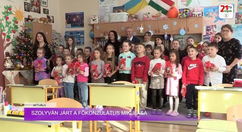 Aktuális (2025.12.08) - Szolyván járt a főkonzulátus Mikulása (videó)